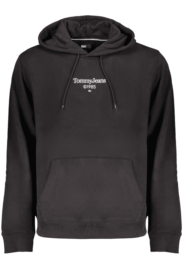 9141TOMMY HILFIGER FELPA SENZA ZIP UOMO NERO