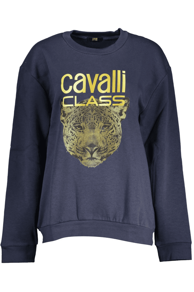 7875CAVALLI CLASS FELPA SENZA ZIP DONNA BLU