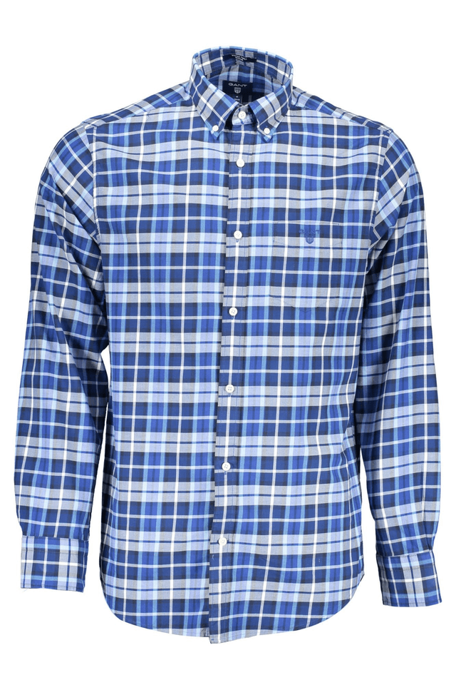 687GANT CAMICIA MANICHE LUNGHE UOMO BLU