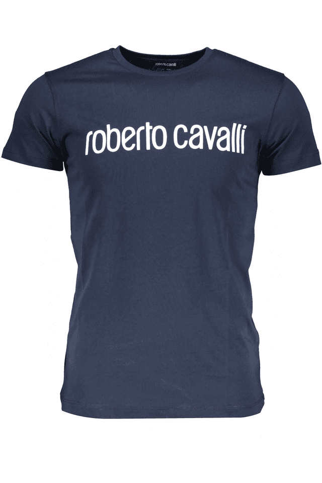722ROBERTO CAVALLI T-SHIRT MANICHE CORTE UOMO BLU