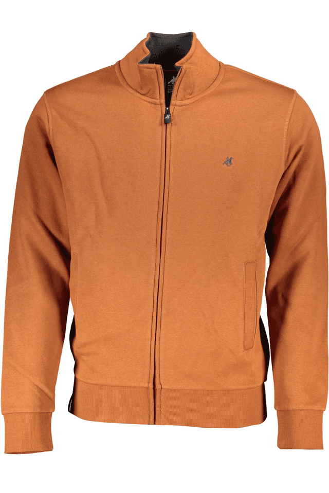 4831U.S. GRAND POLO FELPA CON ZIP UOMO MARRONE