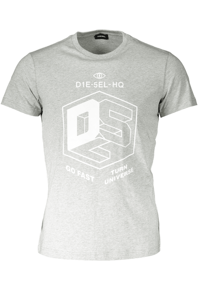 319DIESEL T-SHIRT MANICHE CORTE UOMO GRIGIO
