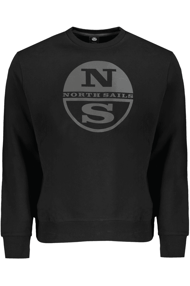 10044NORTH SAILS FELPA SENZA ZIP UOMO NERO