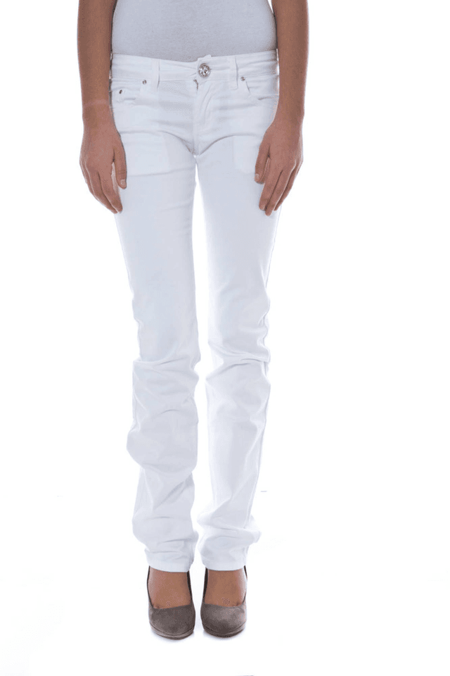 154PHARD PANTALONE DONNA BIANCO