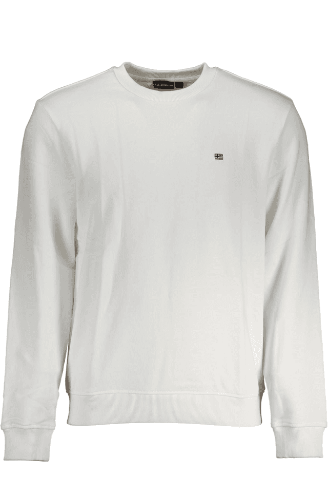 3422NAPAPIJRI FELPA SENZA ZIP UOMO BIANCO