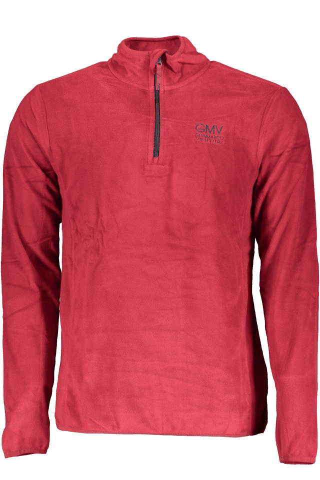 2332GIAN MARCO VENTURI FELPA SENZA ZIP UOMO ROSSO
