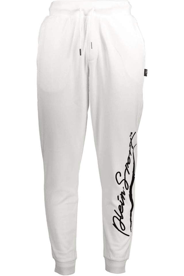 1476PLEIN SPORT PANTALONE UOMO BIANCO