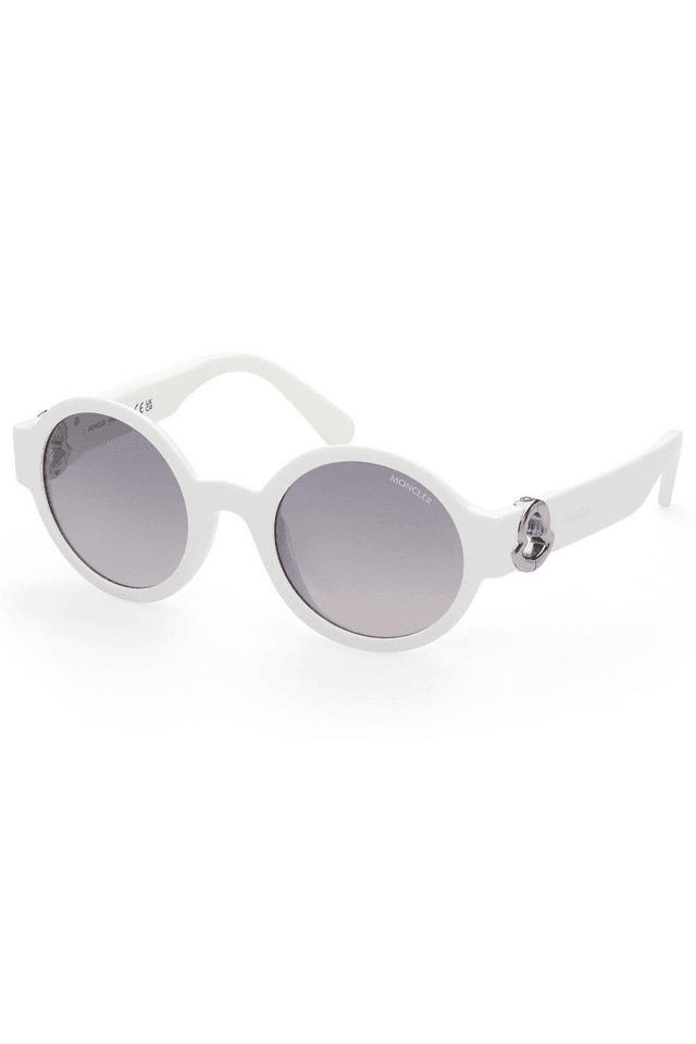 4345MONCLER OCCHIALE DA SOLE DONNA BIANCO