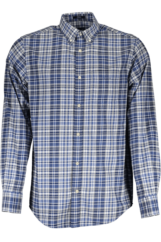 217GANT CAMICIA MANICHE LUNGHE UOMO BLU