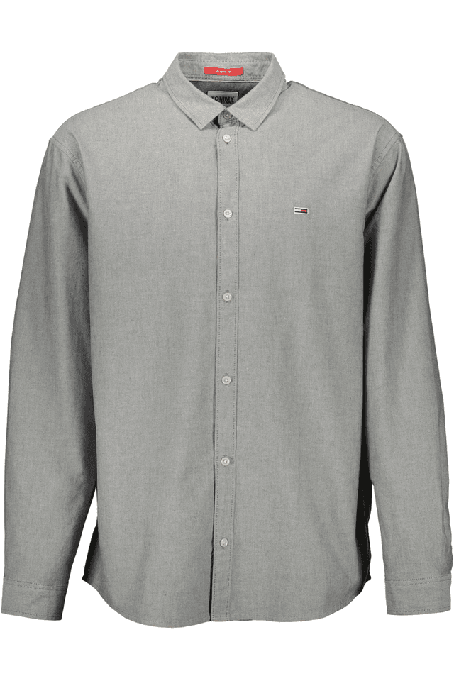 2777TOMMY HILFIGER CAMICIA MANICHE LUNGHE UOMO GRIGIO
