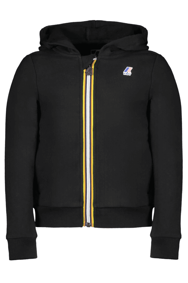 9101K-WAY FELPA CON ZIP BAMBINO NERO