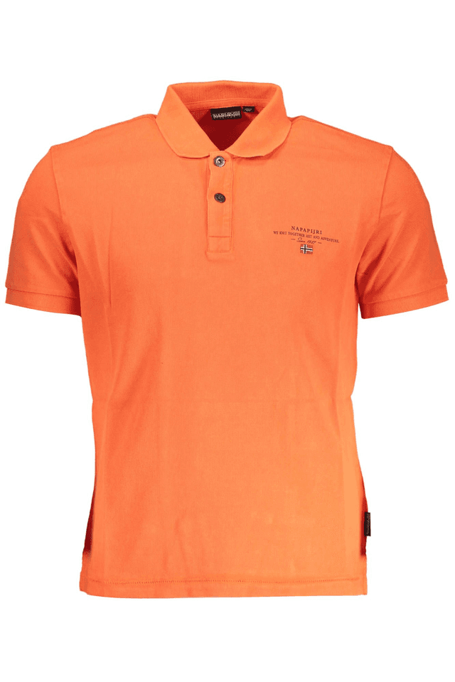 3435NAPAPIJRI POLO MANICHE CORTE UOMO ROSSO