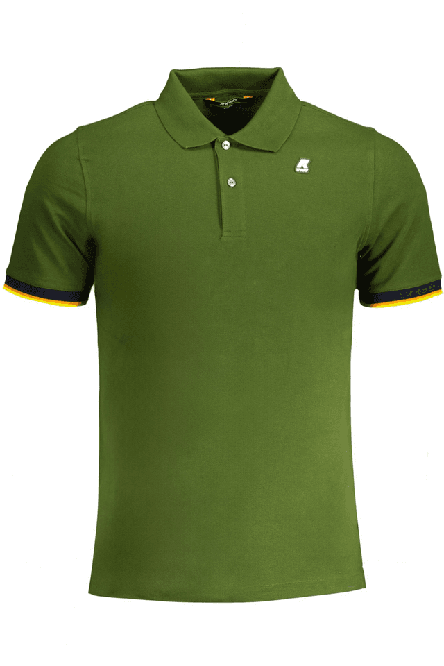 9722K-WAY POLO MANICHE CORTE UOMO VERDE