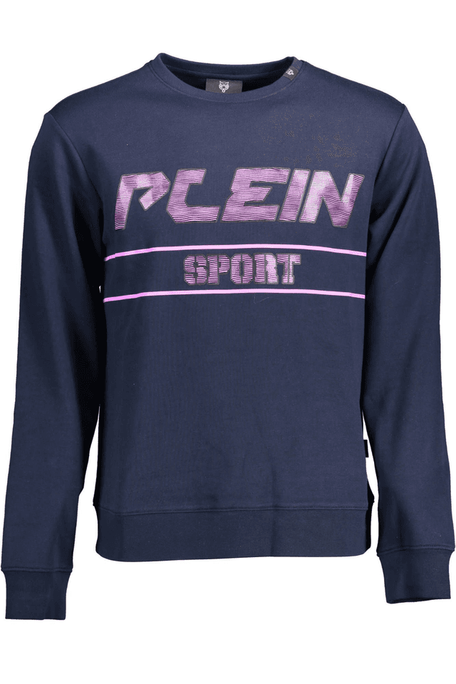 1471PLEIN SPORT FELPA SENZA ZIP UOMO BLU