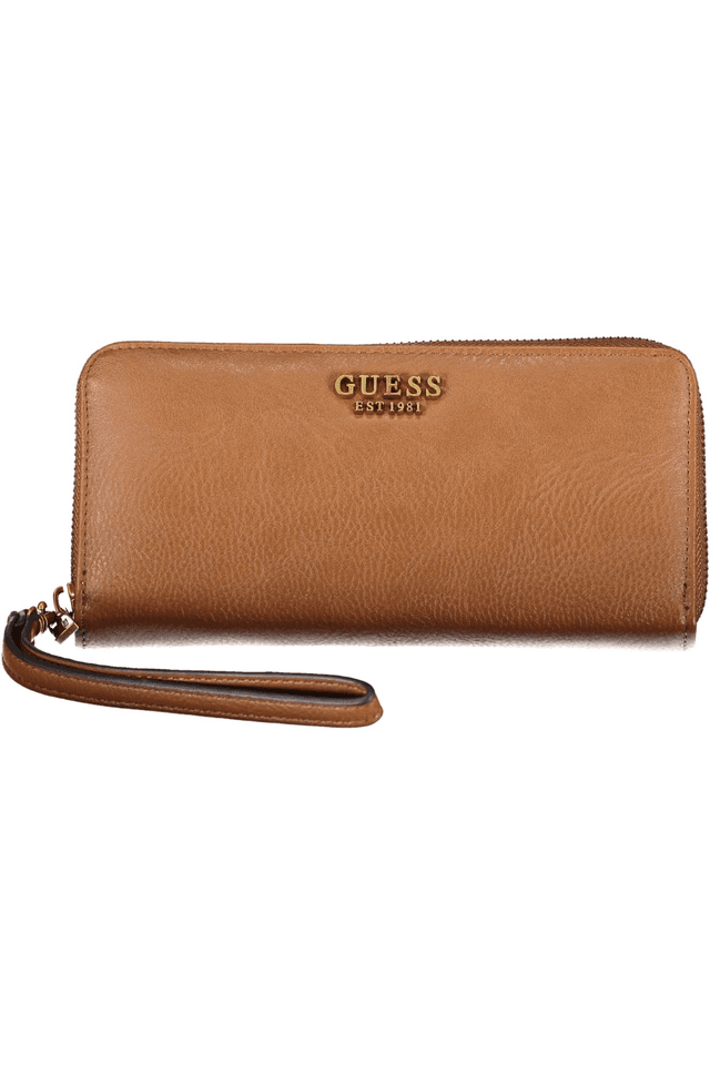 5068GUESS JEANS PORTAFOGLIO DONNA MARRONE
