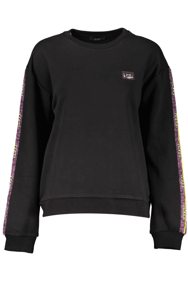 4070CAVALLI CLASS FELPA SENZA ZIP DONNA NERO