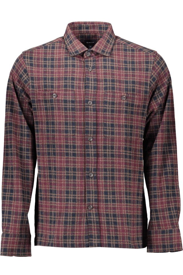 1115GANT CAMICIA MANICHE LUNGHE UOMO MARRONE
