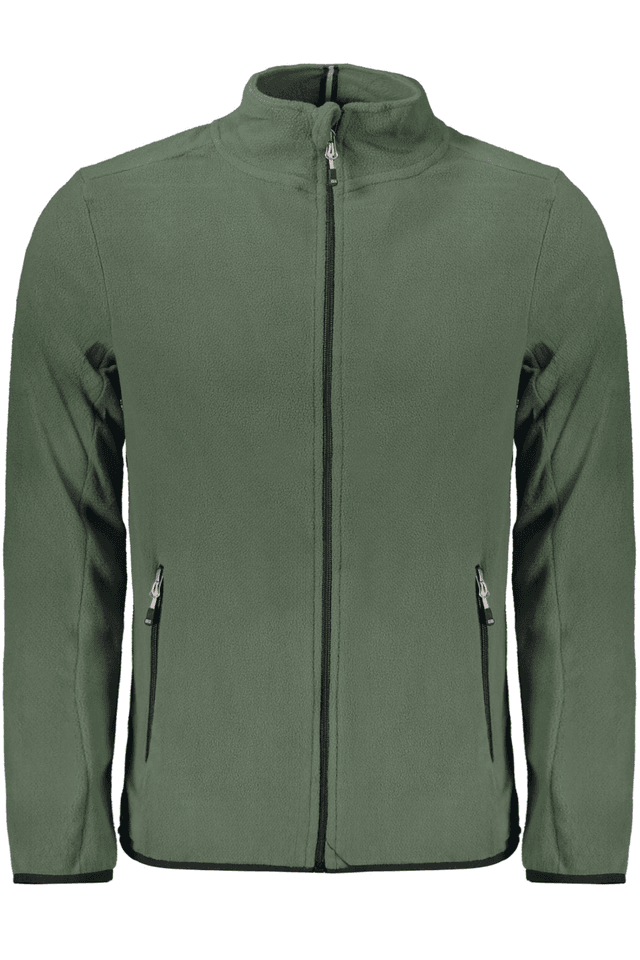 10189NORWAY 1963 FELPA CON ZIP UOMO VERDE