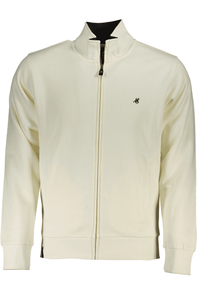4837U.S. GRAND POLO FELPA CON ZIP UOMO BIANCO