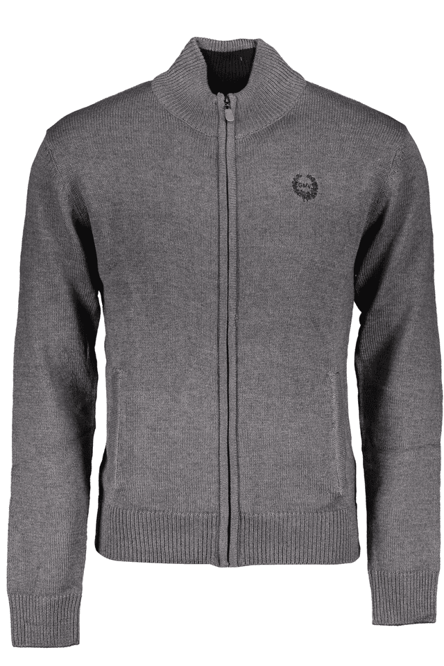6174GIAN MARCO VENTURI MAGLIA UOMO GRIGIO