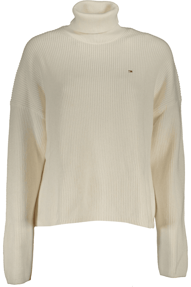 5871TOMMY HILFIGER MAGLIA DONNA BIANCO