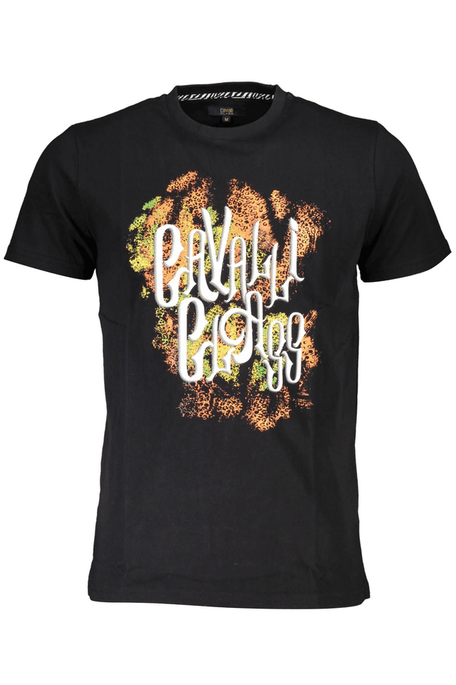 4551CAVALLI CLASS T-SHIRT MANICHE CORTE UOMO NERO