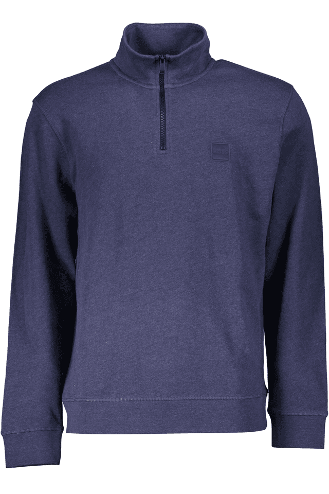 7621HUGO BOSS FELPA CON ZIP UOMO BLU