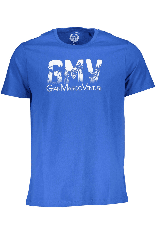 4041GIAN MARCO VENTURI T-SHIRT MANICHE CORTE UOMO BLU