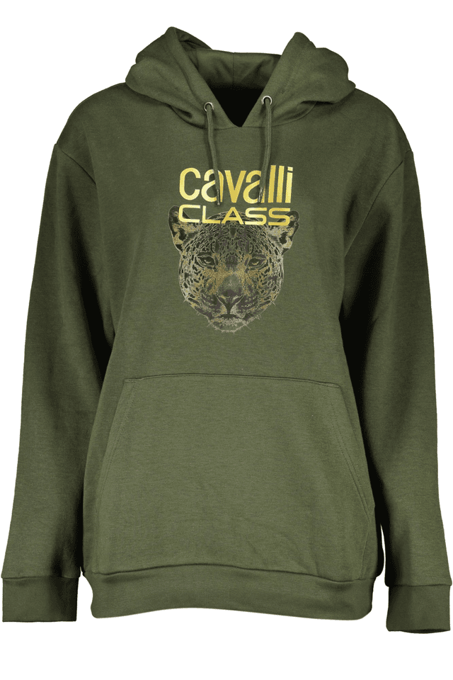 7958CAVALLI CLASS FELPA SENZA ZIP DONNA VERDE
