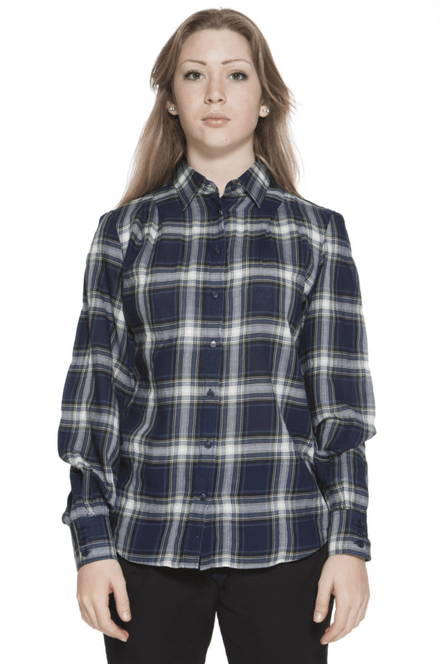 171GANT CAMICIA MANICHE LUNGHE DONNA BLU