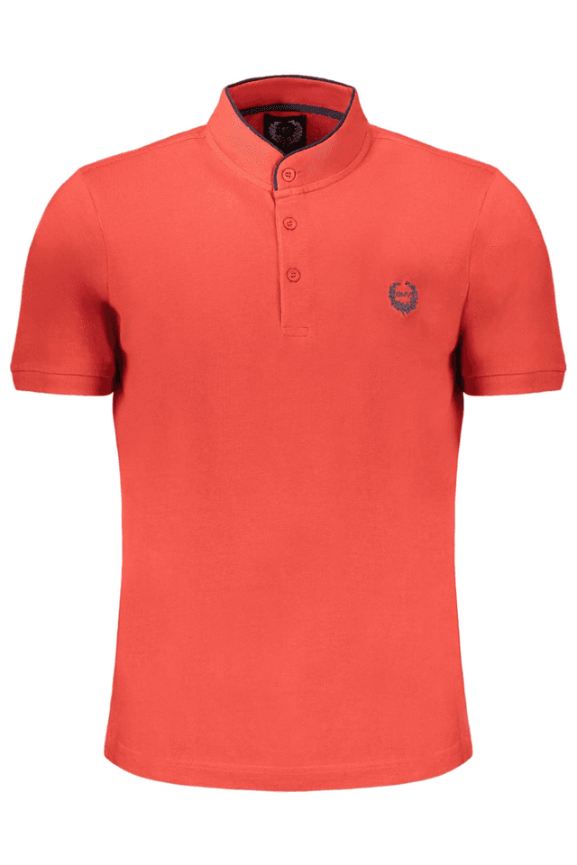 9631GIAN MARCO VENTURI POLO MANICHE CORTE UOMO ROSSO