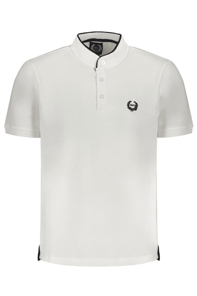 9655GIAN MARCO VENTURI POLO MANICHE CORTE UOMO BIANCO