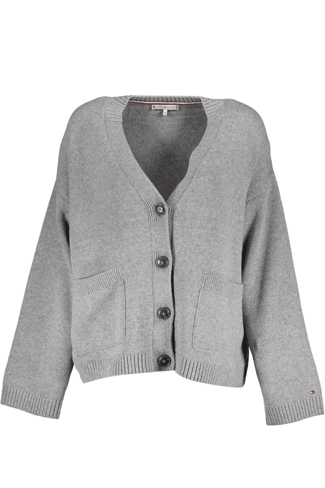 7389TOMMY HILFIGER CARDIGAN DONNA GRIGIO