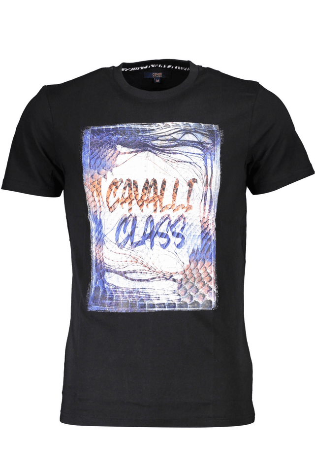 4539CAVALLI CLASS T-SHIRT MANICHE CORTE UOMO NERO
