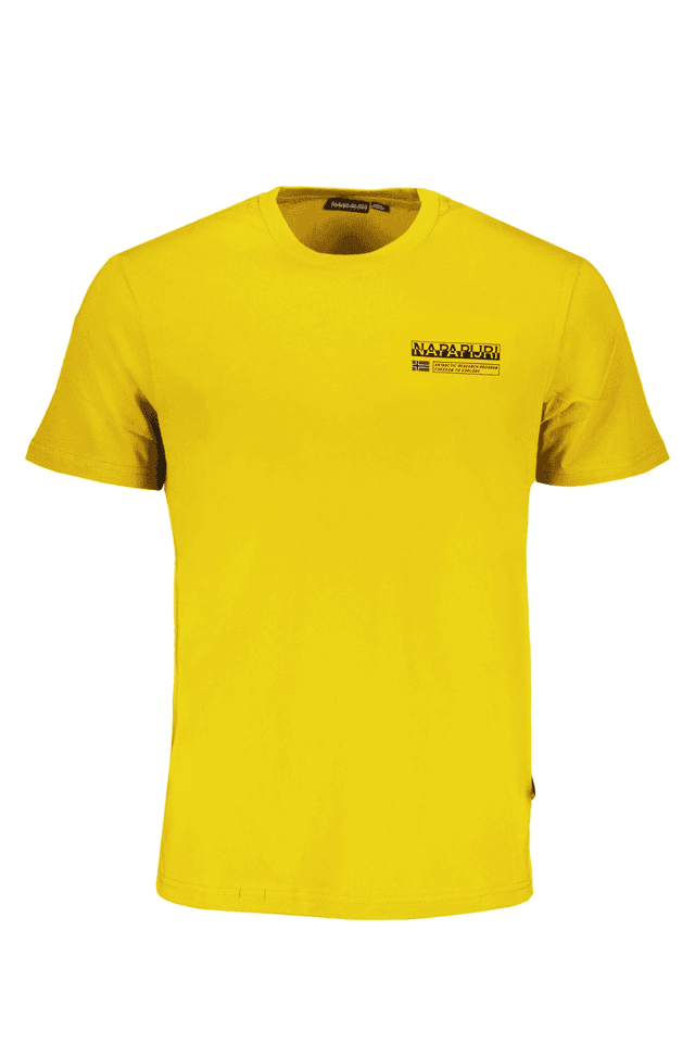 8439NAPAPIJRI T-SHIRT MANICHE CORTE UOMO GIALLO