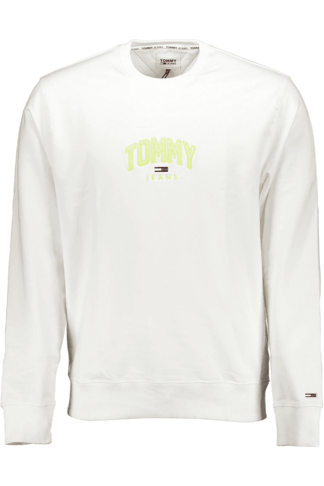 402TOMMY HILFIGER FELPA SENZA ZIP UOMO BIANCO