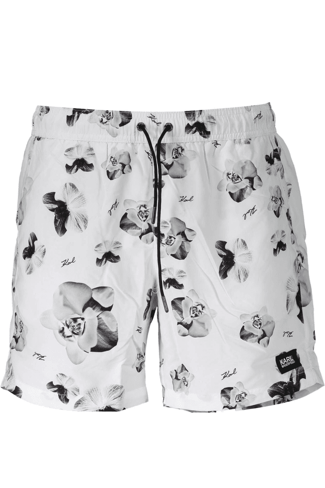 704KARL LAGERFELD BEACHWEAR COSTUME PARTE SOTTO UOMO BIANCO