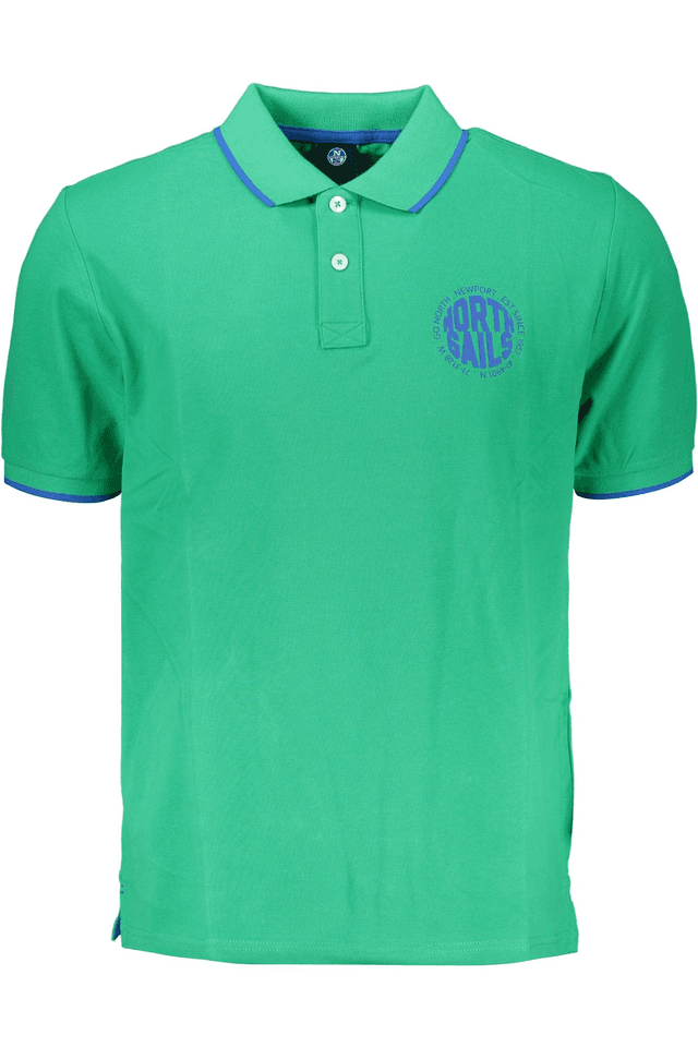 7174NORTH SAILS POLO MANICHE CORTE UOMO VERDE