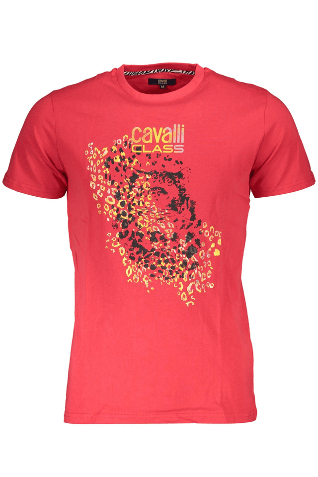 4526CAVALLI CLASS T-SHIRT MANICHE CORTE UOMO ROSSO
