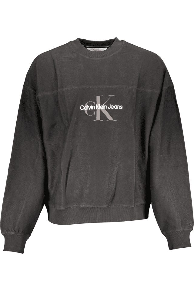 2586CALVIN KLEIN FELPA SENZA ZIP UOMO NERO