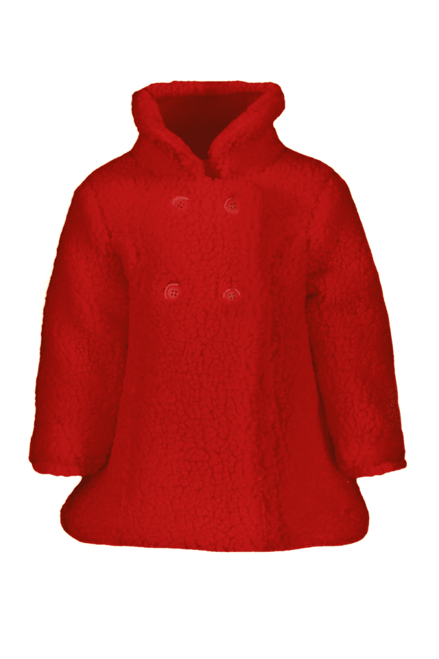 8088GUESS JEANS CAPPOTTO BAMBINA ROSSO
