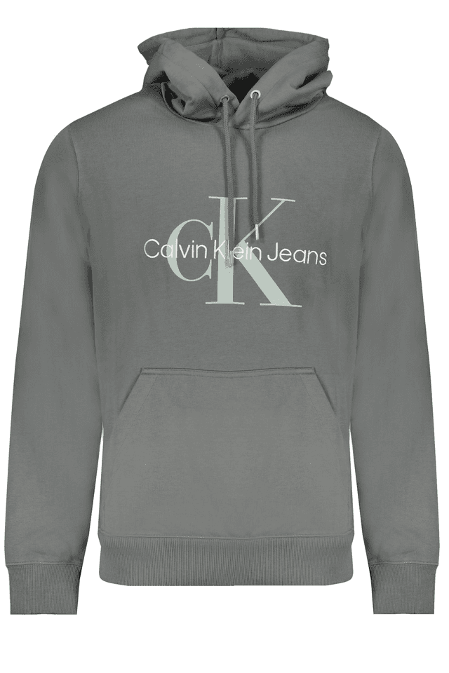 9803CALVIN KLEIN FELPA SENZA ZIP UOMO VERDE