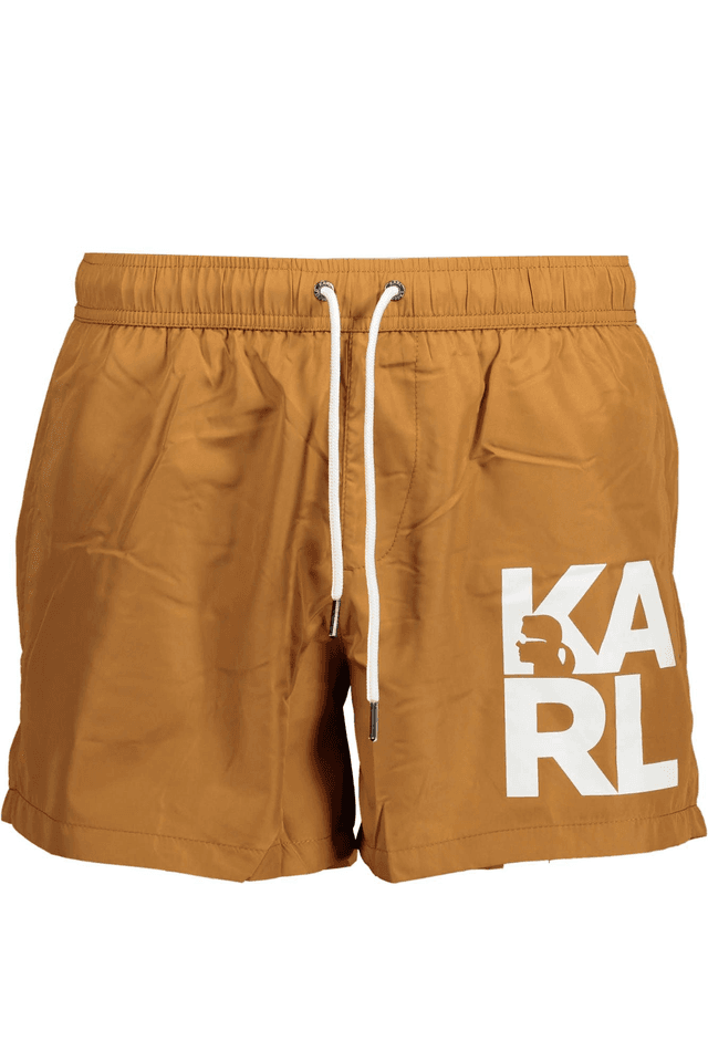 1899KARL LAGERFELD BEACHWEAR COSTUME PARTE SOTTO UOMO MARRONE