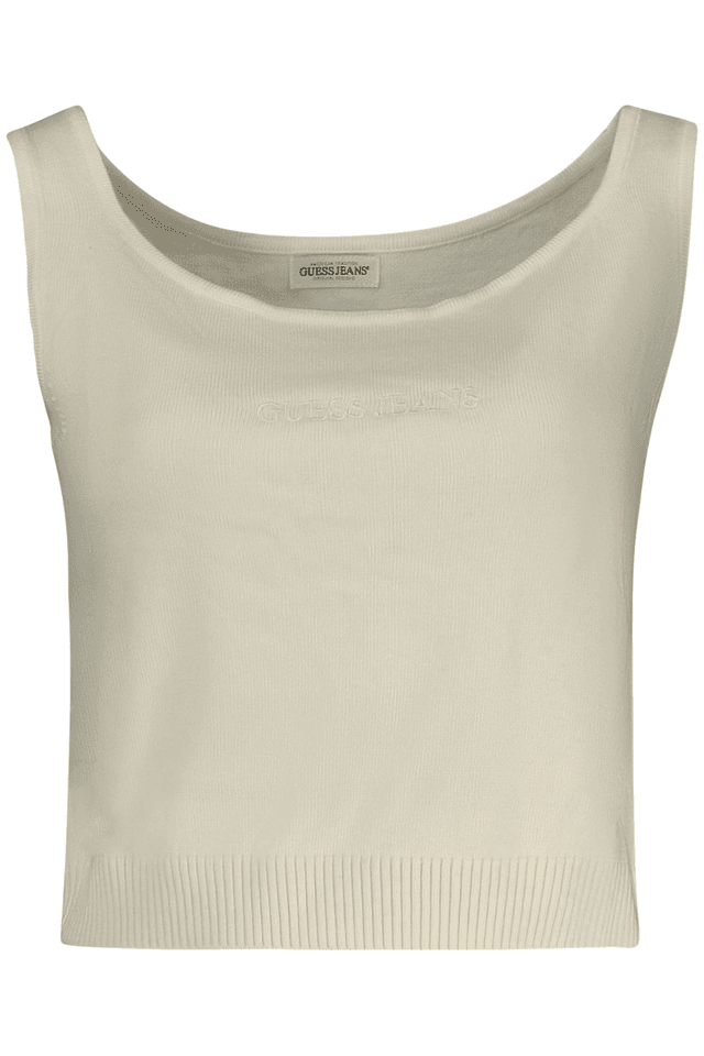 10652GUESS JEANS TOP DONNA BIANCO