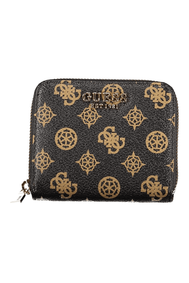 10451GUESS JEANS PORTAFOGLIO DONNA MARRONE