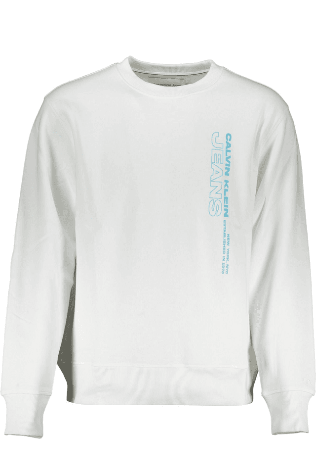 6412CALVIN KLEIN FELPA SENZA ZIP UOMO BIANCO