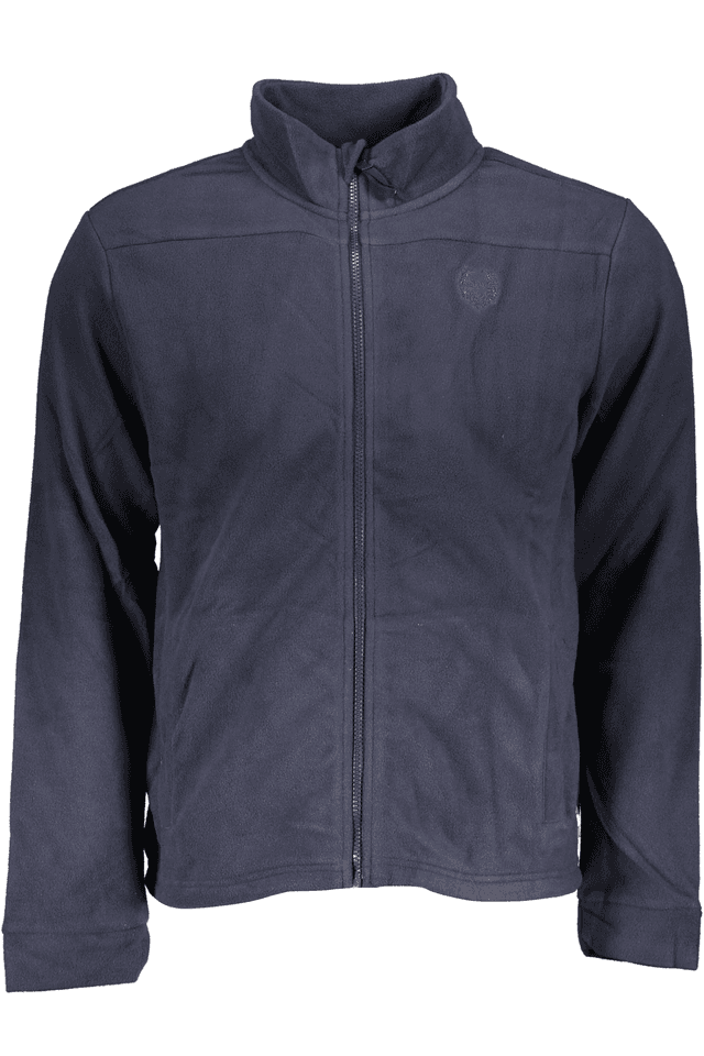 6156GIAN MARCO VENTURI FELPA CON ZIP UOMO BLU