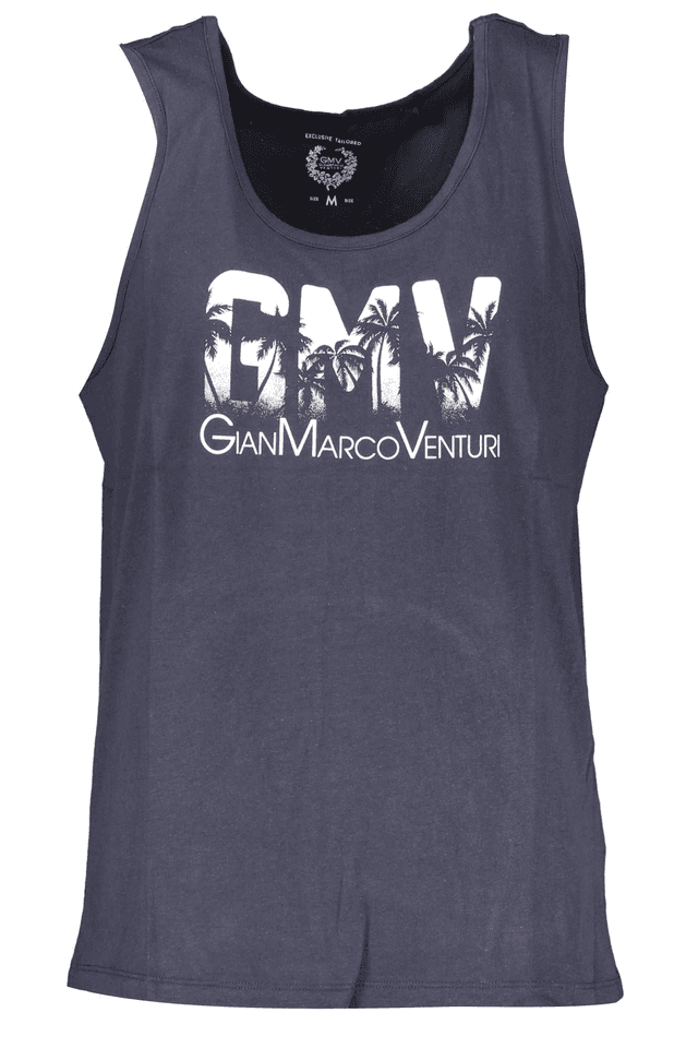 3987GIAN MARCO VENTURI CANOTTA UOMO BLU