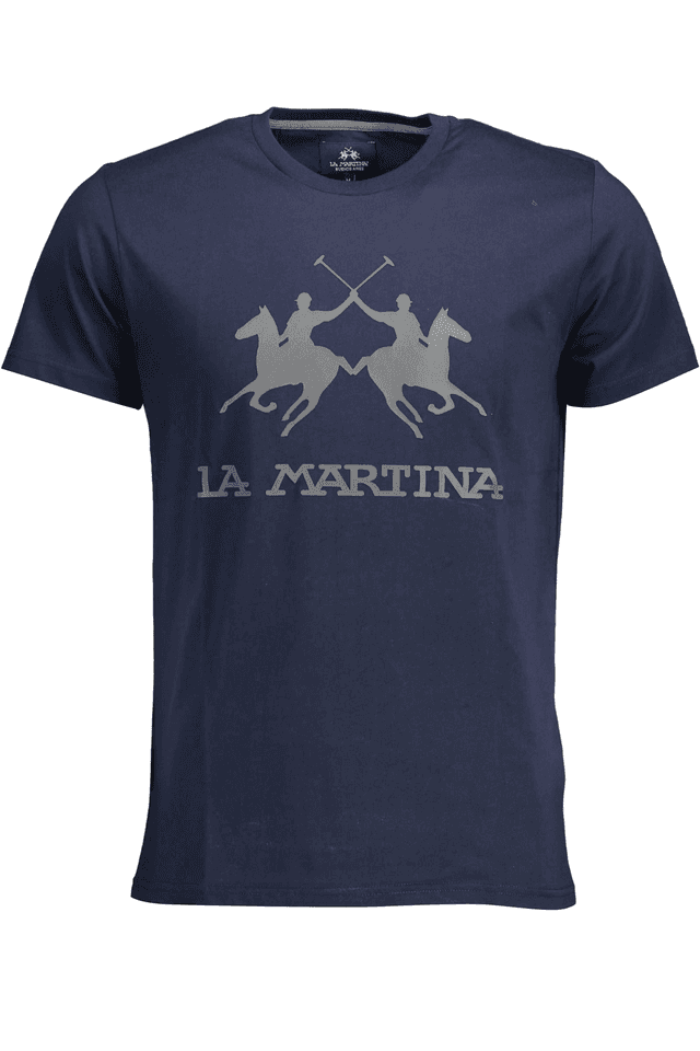 1616LA MARTINA T-SHIRT MANICHE CORTE UOMO BLU