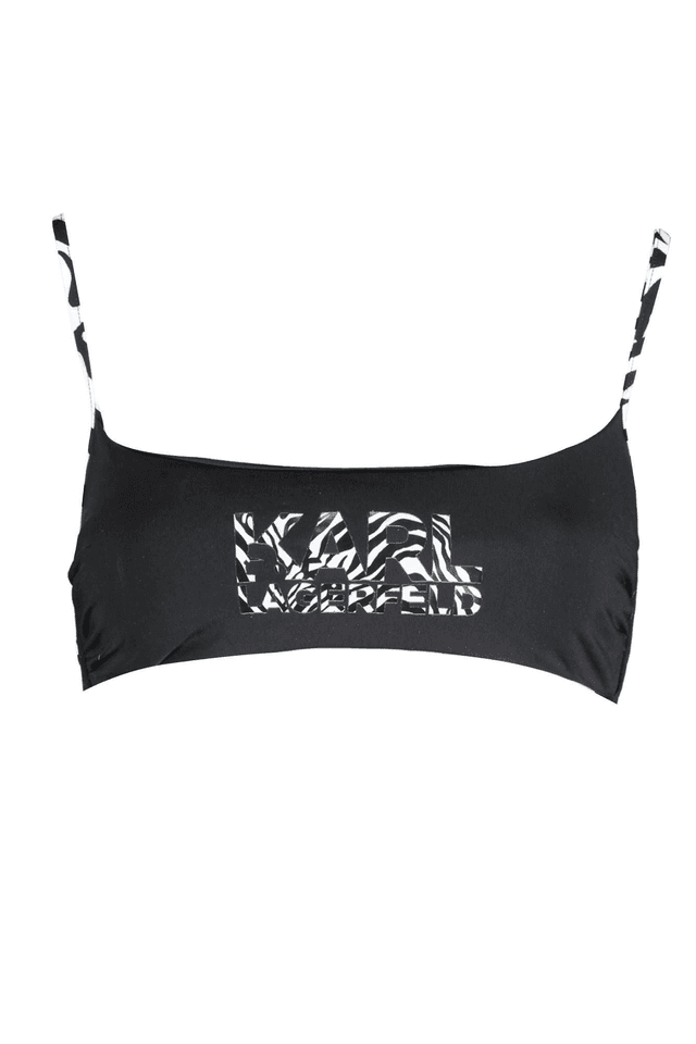 2920KARL LAGERFELD BEACHWEAR COSTUME PARTE SOPRA DONNA NERO